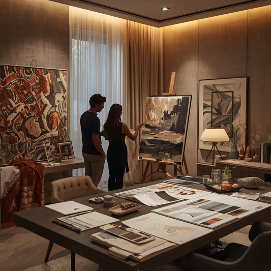 The Art of Collaboration: Creating a Cohesive Space Through Custom Art