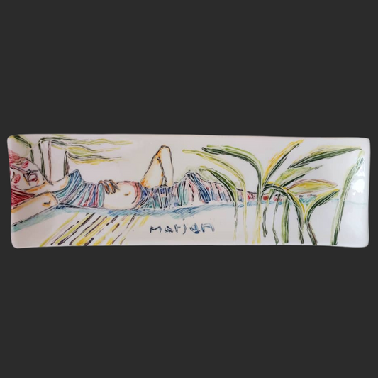 Contemporary Ceramic Dish "Horizon of Femininity"