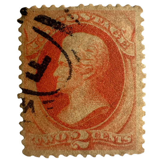 U.S. 2 Cents Andrew Jackson Stamp – Bank Note Issue
