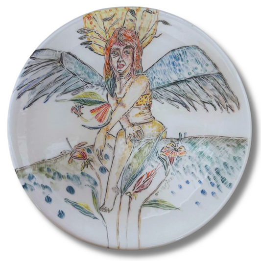 Single Edition Painted Ceramic Plate