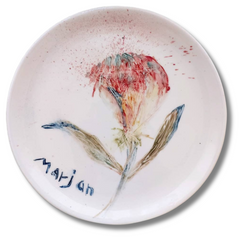 Floral Elegance Plate(Unique Artwork)