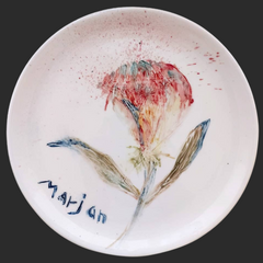 Floral Elegance Plate(Unique Artwork)