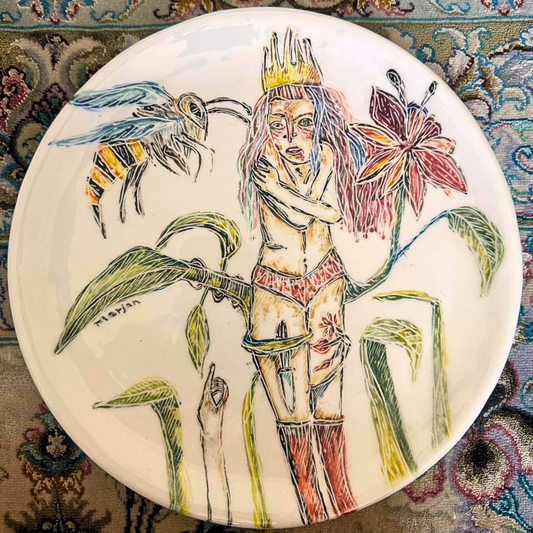 Hand Painted Plate(Unique Artwork)