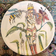 Hand Painted Plate(Unique Artwork)