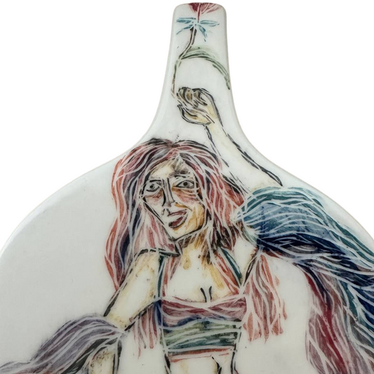 Modern Ceramic Vase with Feminine Artistry