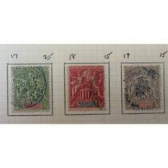 Madagascar Postage Stamps – Mixed Lot (1902–1912, Mint & Used)