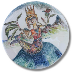 Painted Ceramic Plate (Single Edition)
