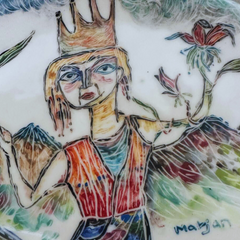 Painted Ceramic Plate (Single Edition)