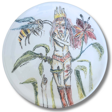 Hand Painted Plate(Unique Artwork)