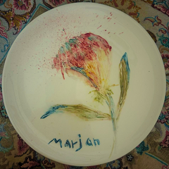Floral Elegance Plate(Unique Artwork)