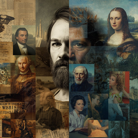 A judge’s gavel overlaid on an abstract collage of famous artworks, representing art law and fair use in the creative industry.