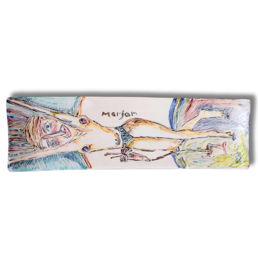 Contemporary Ceramic Dish "Horizon of Femininity"
