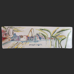 Contemporary Ceramic Dish "Horizon of Femininity"