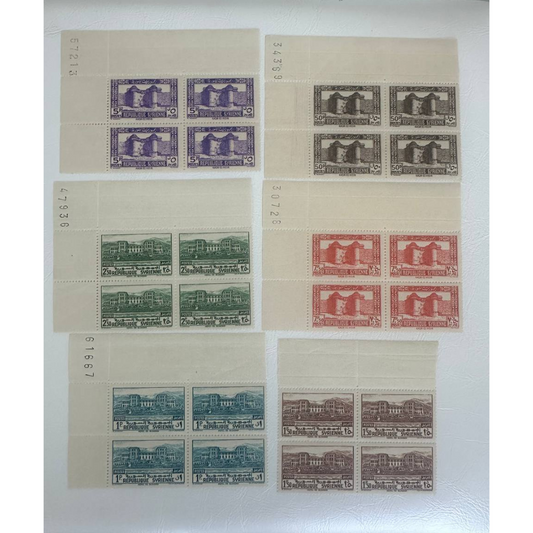 Syria Postage Stamps – Lot of 6 Blocks of 4 (1960, Unused)
