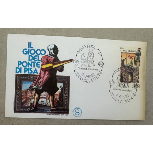 Italy First Day Cover – Il Gioco del Ponte di Pisa 1982