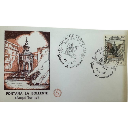 Italy First Day Cover – Fontana La Bollente (Acqui Terme) – 1979