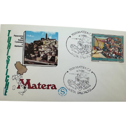 Italy First Day Cover – Tourism: Matera – 1981