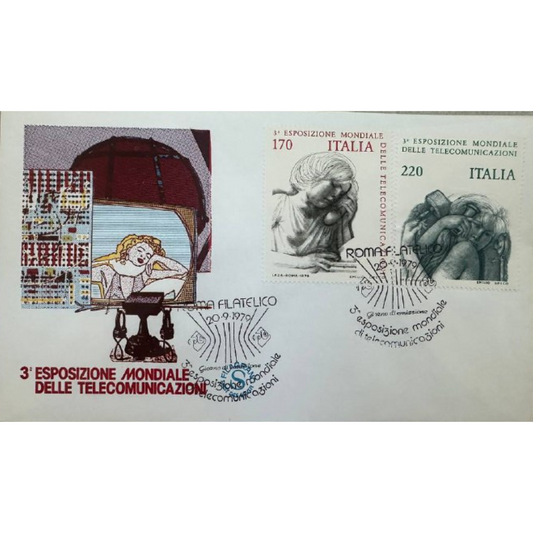 Italy First Day Cover – 3rd World Telecommunication Exhibition – 1979