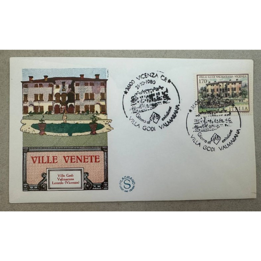 Italy First Day Cover – Villa Godi Valmarana, Veneto Villas Series