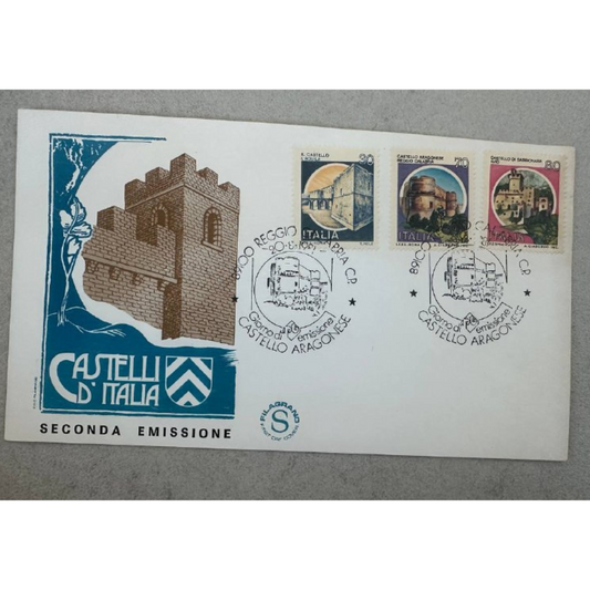 Italy First Day Cover – Castelli d’Italia (Second Issue) 1981