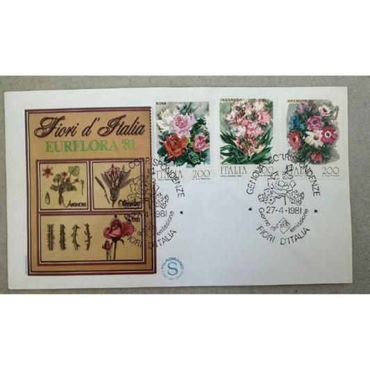 Italy First Day Cover – Eurflora ’81 Fiori d’Italia