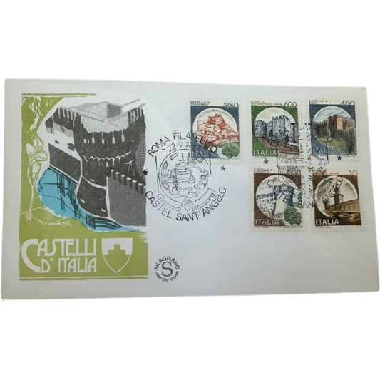 Italy First Day Cover – Castelli d’Italia (Italian Castles) – Castel Sant’Angelo