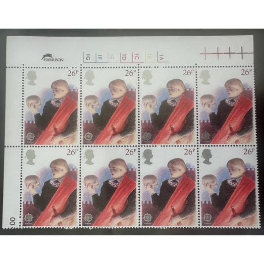 Great Britain Postage Stamps – Theater Series Blocks of 6 (Unused, 1970s–80s)