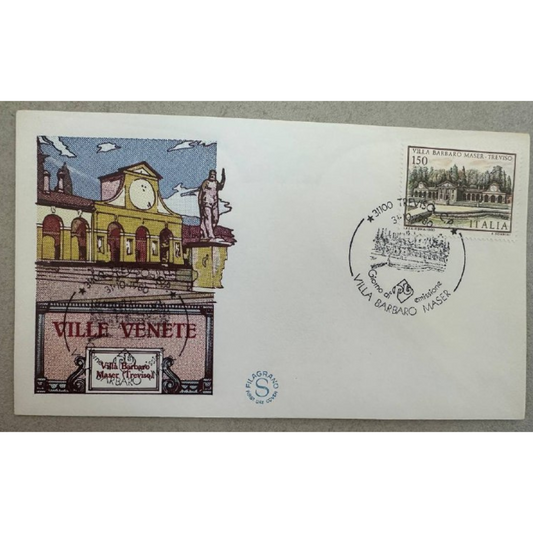 Italy First Day Cover – Ville Venete: Villa Barbaro, Maser (Treviso)