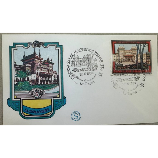 Italy First Day Cover – Vedute Panoramiche – Salsomaggiore Terme – 1980