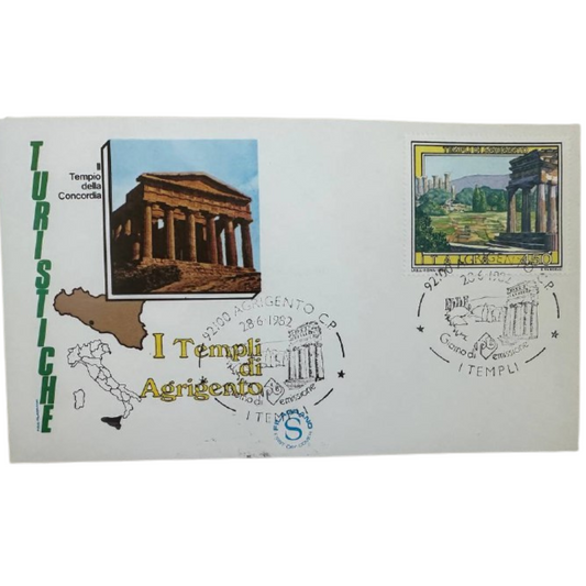 Italy First Day Cover – I Templi di Agrigento 1982