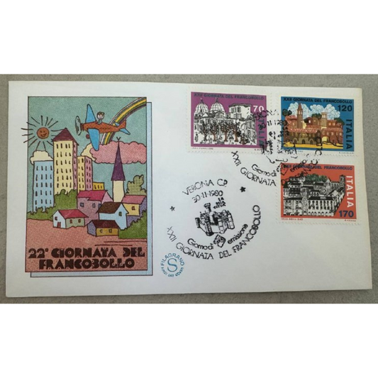 Italy First Day Cover – 22ª Giornata del Francobollo (22nd Stamp Day)