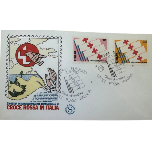 Italy First Day Cover – Croce Rossa Italiana – 1980