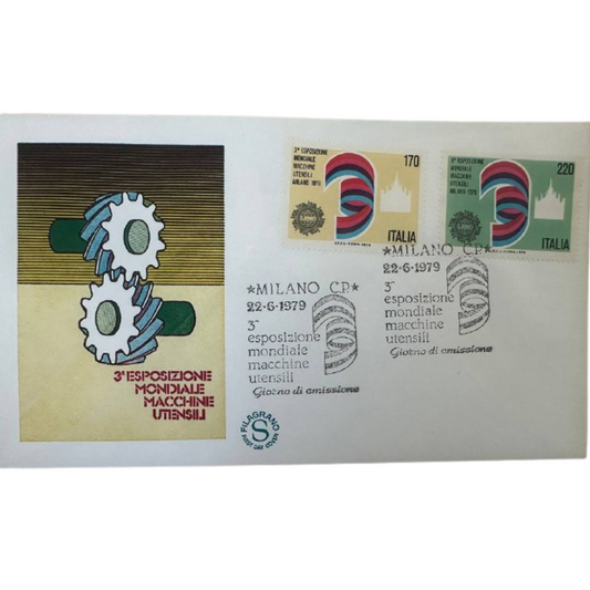 Italy First Day Cover – 3rd World Exhibition of Machine Tools, Milan (1979)