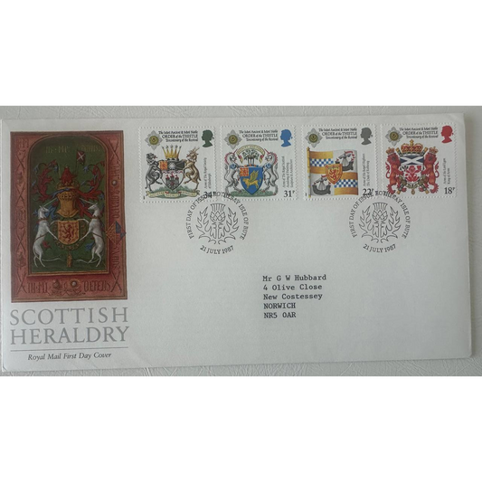 Great Britain – First Day Cover, Scottish Heraldry