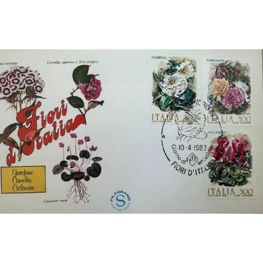 Italy First Day Cover – Flowers of Italy – 1982