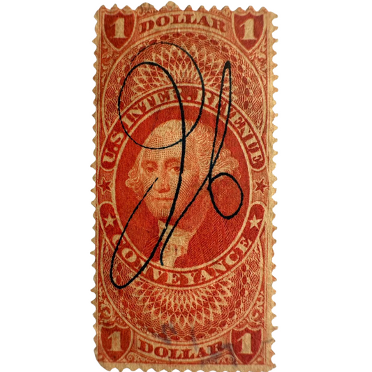U.S. $1 Revenue Stamp – George Washington (1862 Issue)