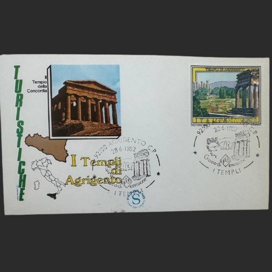 Italy First Day Cover – I Templi di Agrigento 1982