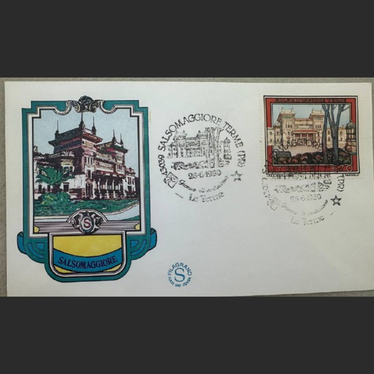 Italy First Day Cover – Vedute Panoramiche – Salsomaggiore Terme – 1980