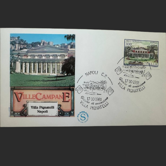 Italy First Day Cover – Villa Pignatelli, Napoli (1981)