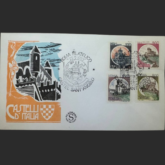 Italy First Day Cover – Castelli d’Italia Series – Castel Sant’Angelo – 1980
