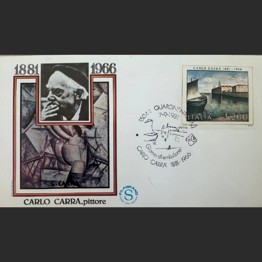 Italy First Day Cover – Carlo Carrà, Painter – 1981