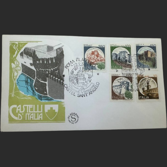Italy First Day Cover – Castelli d’Italia (Italian Castles) – Castel Sant’Angelo