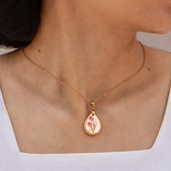 Floral Drop Necklace &amp; Earrings Set