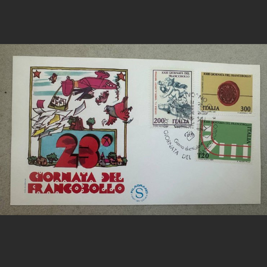 Italy First Day Cover – 23rd Stamp Day (XXIII Giornata del Francobollo)