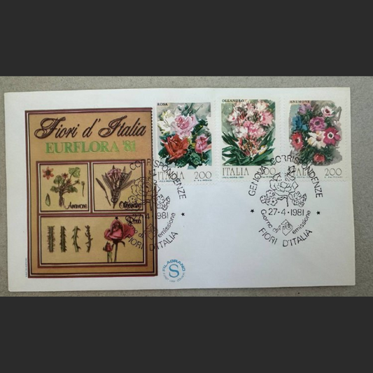 Italy First Day Cover – Eurflora ’81 Fiori d’Italia