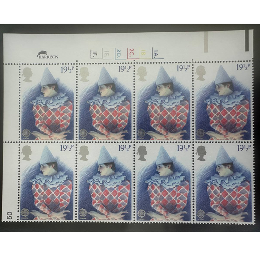 Great Britain Postage Stamps – Theater Series Blocks of 6 (Unused, 1970s–80s)
