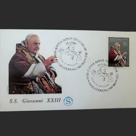 Italy First Day Cover – Pope John XXIII (S.S. Giovanni XXIII)