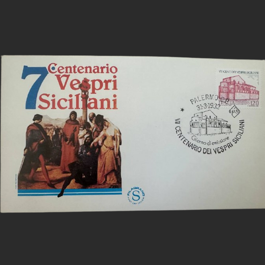 Italy First Day Cover – 7th Centenary of the Sicilian Vespers