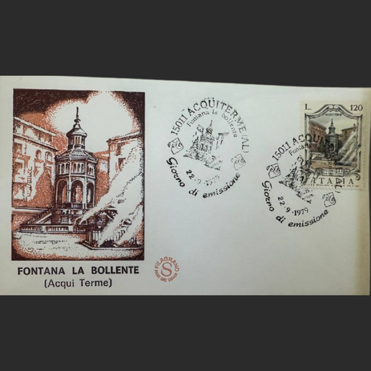 Italy First Day Cover – Fontana La Bollente (Acqui Terme) – 1979