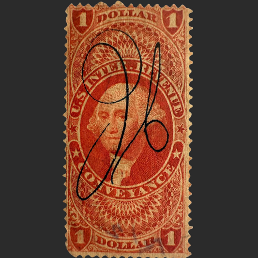 U.S. $1 Revenue Stamp – George Washington (1862 Issue)
